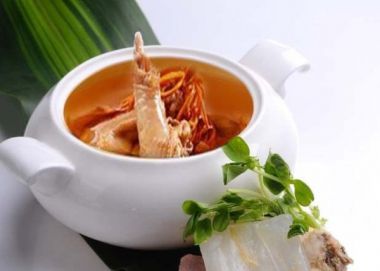 Canh chim tiềm đông trùng thảo
